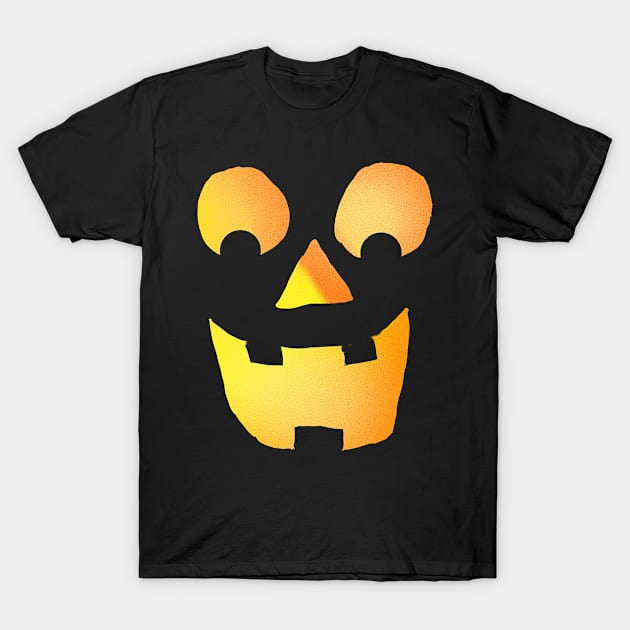 Glowing Jackolantern Face 0920 T-Shirt by Eric03091978